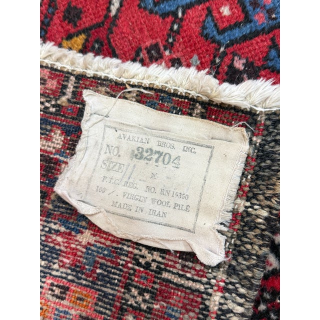 Textile 3ft 1in × 10ft 10in Karajeh Heriz Persian Rug, Circa 1930's For Sale - Image 7 of 12