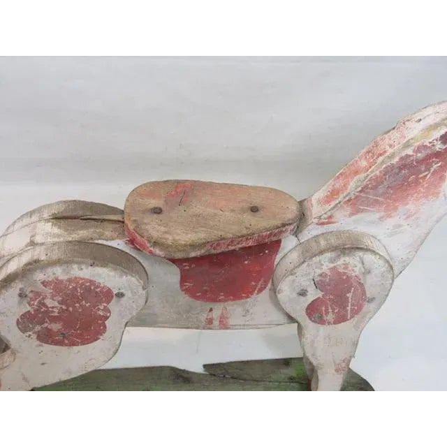Antique Folk Art Child’s Toy Wood Horse For Sale - Image 10 of 13