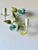Italian Hand-Painted Tole Floral Chandelier with Matching Wall Sconces, 1960s, Set of 3 For Sale - Image 15 of 18