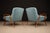 Giuseppe Scapinelli Armchairs, Brazil, 1950s — Sculpted Caviúna Frames in Dusty Teal Velvet Upholstery For Sale - Image 10 of 18