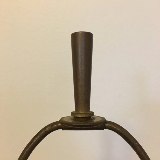 Mid-Century Modern Mid Century Rattan Pagoda Lamp For Sale - Image 3 of 11