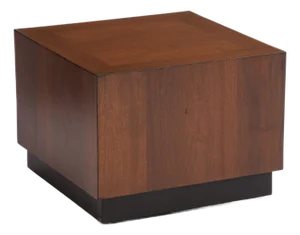 Mid Century Square Cube Table Plinth Baser Castors Adrian Pearsall Milo Baughman