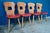 Vintage Retro Gentiane Bistro Chairs with Tapered Legs and Red Faux Leather from Baumann, 1960s, Set of 4 For Sale - Image 17 of 18