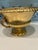Vintage Italian Gold Leaf Footed Urn Bowl With Blue Interior Signed & Numbered For Sale - Image 12 of 14