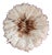 African Juju Feather Headdress, 19 In. Diameter, White and Brown For Sale
