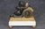 French French Louis XV Style Figural Gilt Metal and Marble Clock Set For Sale - Image 3 of 15