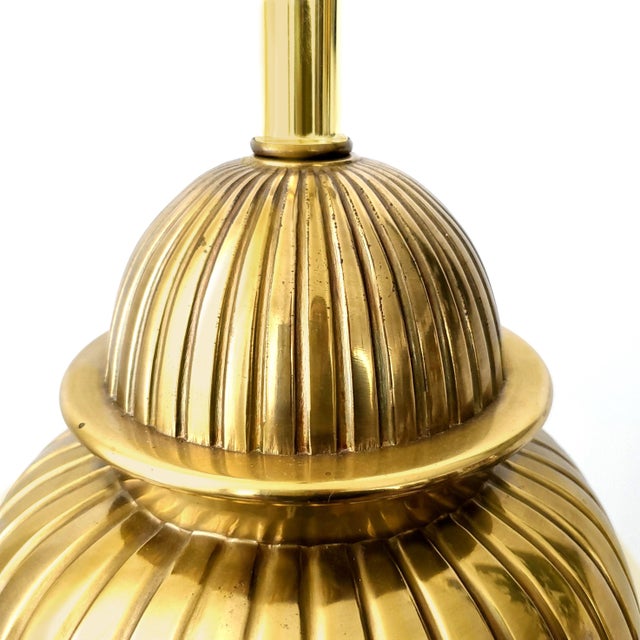 Lamp Brass Ginger Jar For Sale - Image 12 of 13