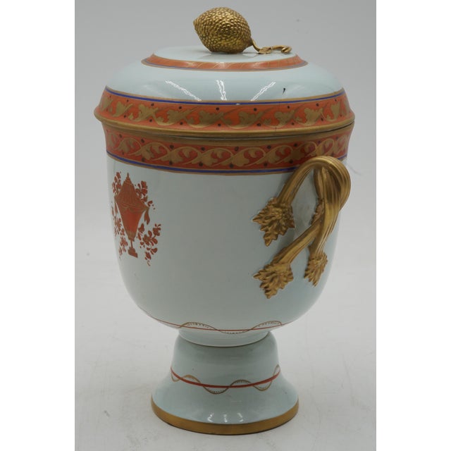 Age: Approx: 30 Years Old Details: Lowestoft Reproduction High Quality Construction Gold Gilt Details ‘Branch’ Side...