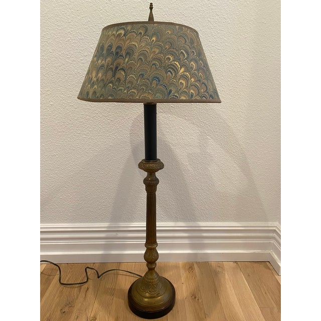 1990s John-RIchard Brass Candelstick Lamp For Sale - Image 13 of 13