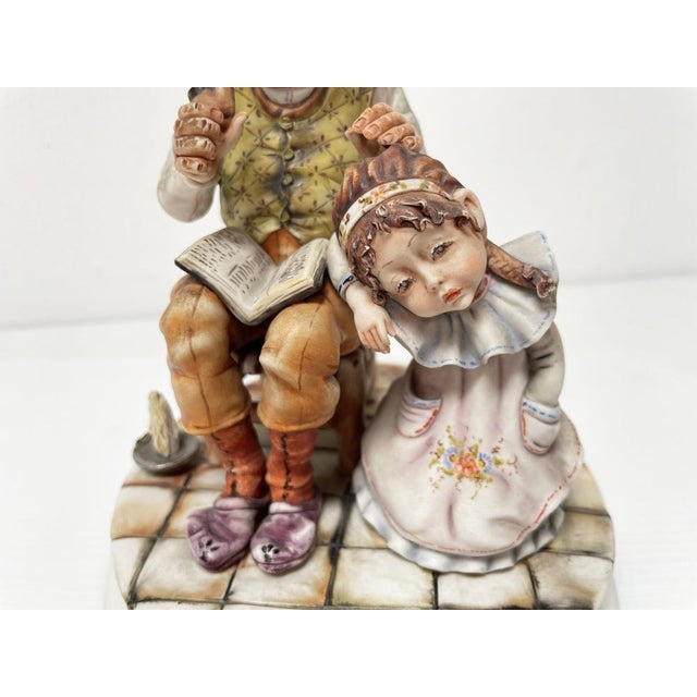 Grandfather with His Granddaughter from Capodimonte, 1960s For Sale - Image 5 of 17