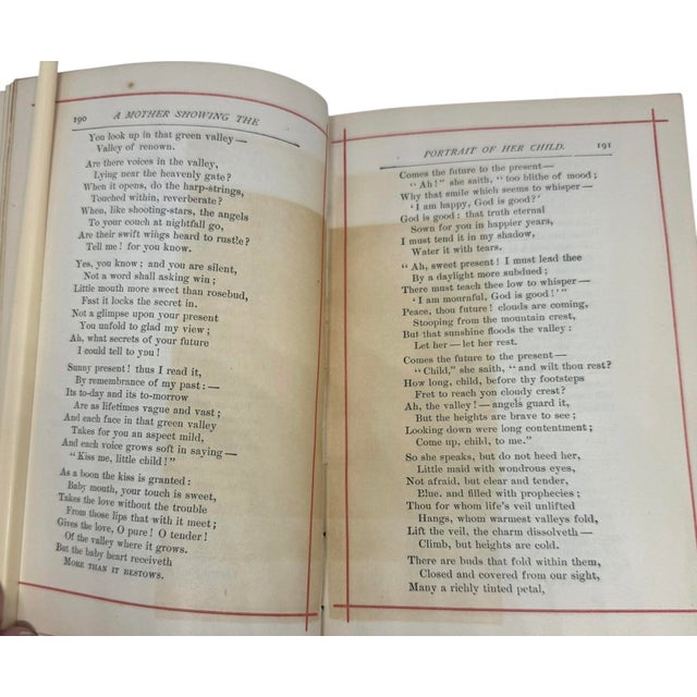Blue The Poetical Works of Jean Ingelow Published New York Thomas Y. Cromwell 1863 For Sale - Image 8 of 12