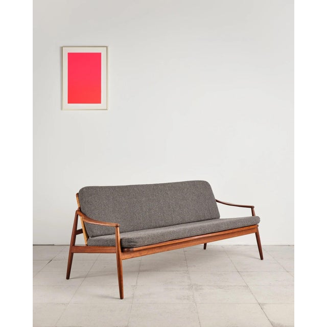 Mid-Century Modern Teak Sofa with Cane Webbing, 400 Series by Hartmut Lohmeyer for Wilkhahn, Germany, 1960s For Sale - Image 3 of 18