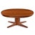 1970s Refinished Expanding Oval Danish Modern Teak Flip-Flap Dining Table by Dyrlund For Sale - Image 5 of 15