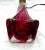 Crystal, hand-blown table lamp by Val Saint-Lambert This authentic Val-Saint-Lambert table lamp has a beautiful purple...
