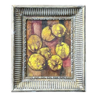 Vintage Framed Still Life Painting For Sale
