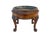 Antique French Renaissance solid wood jardiniere with ornate carved details including lions heads and cabriole legs with...