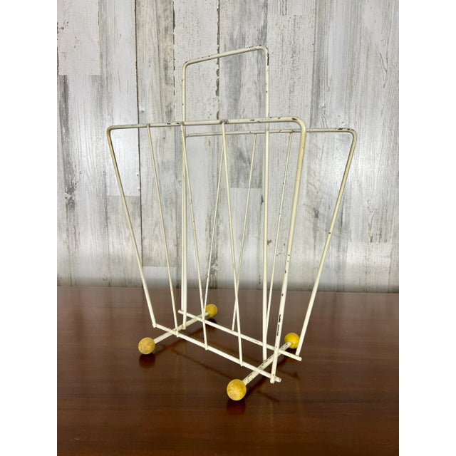 1950s Modernist Magazine Rack For Sale - Image 5 of 10