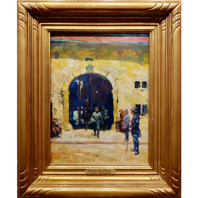 William Frederick Foster -Ww1 Officers in French Military Headquarters-Oil Painting For Sale - Image 11 of 11