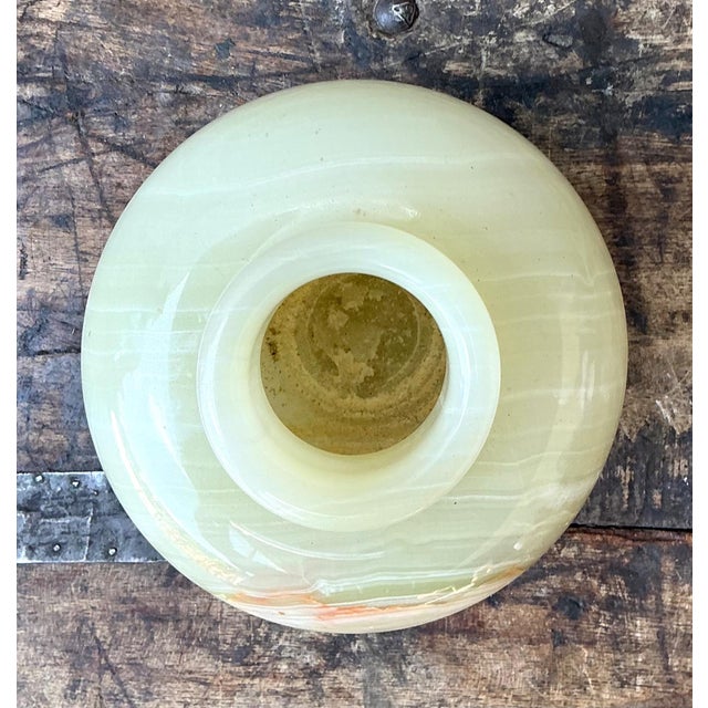 Vintage Stone Onyx Vase For Sale In West Palm - Image 6 of 18
