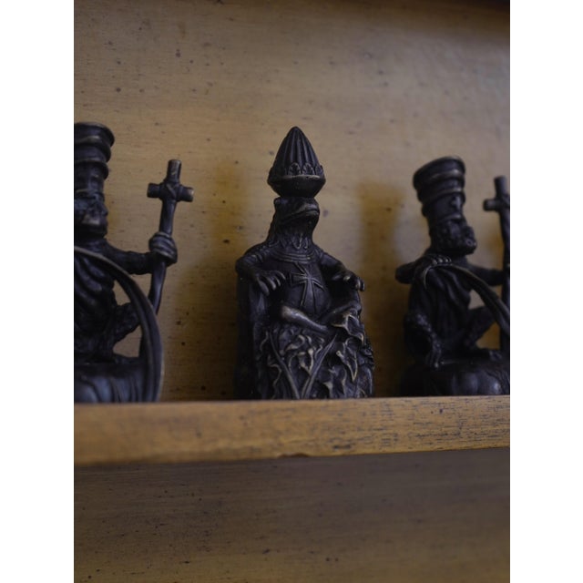 Maitland Smith Wall Hanging Chess Game Board Cabinet For Sale - Image 10 of 16