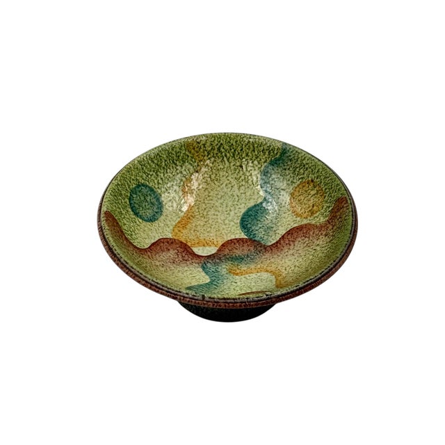 Futurist Ceramic Vide Poche, Iama Albisola Italy 1930s For Sale - Image 6 of 14