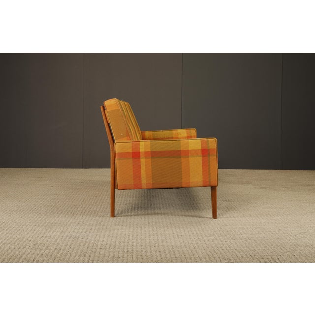 Mid-Century Modern Vintage Mid-Century Plaid Wool Couch/Sofa by Jens Risom, 1960s For Sale - Image 3 of 15