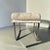 Milo Baughman Style Chrome Upholstered Stool For Sale - Image 9 of 14