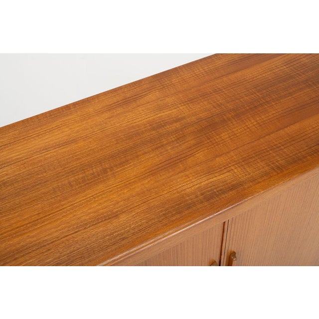 Wood Danish Teak Sideboard with Tambour Doors, 1960s For Sale - Image 7 of 9