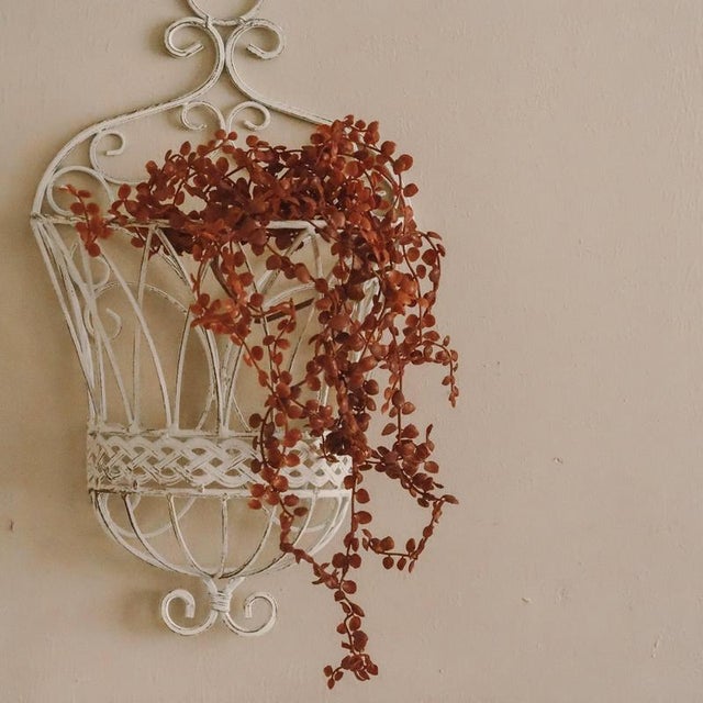 French Country White Wall-Mounted Hay Rack, Set of 2 For Sale - Image 12 of 12