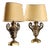 Silver and Bronze Lamps, Set of 2 For Sale