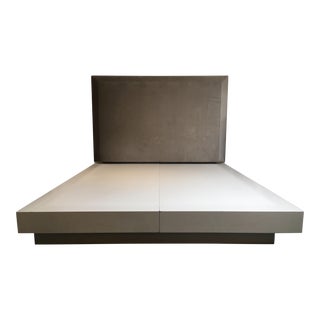 Donghia Ginger Fabric Upholstered Platform Bed For Sale