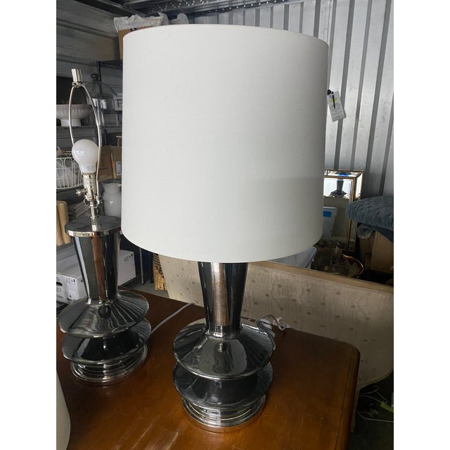 Mid-Century Modern Black Pearl Lamps For Sale - Image 4 of 5