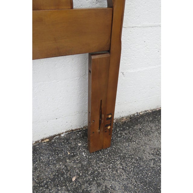 1960s Kent Coffey French Carved Cherry Full Queen Size Headboard 3623 For Sale - Image 5 of 8