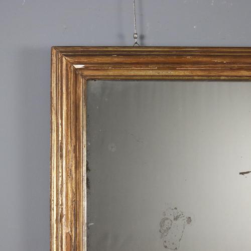Antique Italian Mirror in Lacquered Gilded Wood For Sale - Image 4 of 10