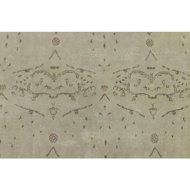 Textile 1960s Turkish Vintage Floral Design Wool Oushak Area Rug For Sale - Image 7 of 13