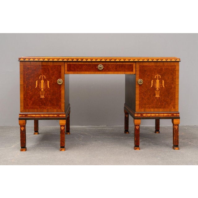 Art Nouveau Desk in Hardwood, Early 20th Century For Sale - Image 14 of 18