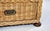 1950s Vintage Coastal Braided Woven Rattan Chest of Drawers With Walnut Bun Feet For Sale - Image 11 of 12