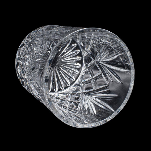 Glass Vintage 75cl Champagne Bottle Cooler, English, Cut Crystal, Ice Bucket For Sale - Image 7 of 10