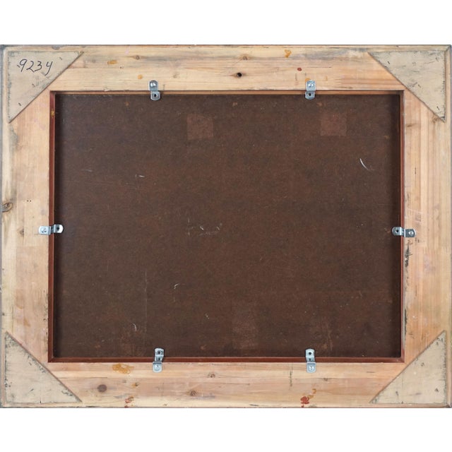 Paper Mid Century Monastery Beach Carmel California Impressionist Oil Painting by Charles Hulett For Sale - Image 7 of 7