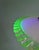 Lime Art Deco Pendant Light in White Opaline Glass and Uranium Glass, France, 1920s For Sale - Image 8 of 12