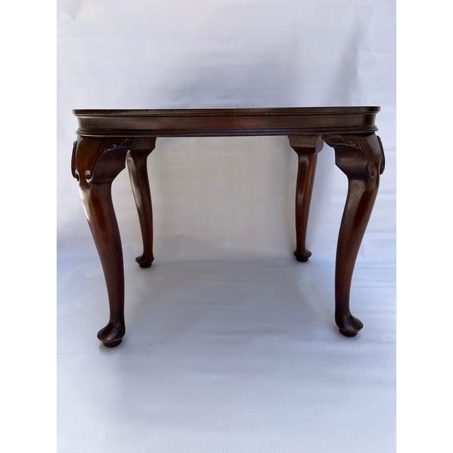 Mid 20th Century Queen Anne Carved Wood Table For Sale - Image 5 of 10