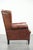 Sheepskin Wing Armchair in Cognac Color For Sale - Image 3 of 13