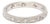 0.15ctw Diamond Faceted Band, Platinum, Ring Size 5, Stackable For Sale