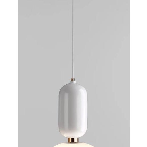 White White Aballs T Gr Suspension Lamp in Ceramic and Glass by Jaime Hayon for Parachilna For Sale - Image 8 of 17
