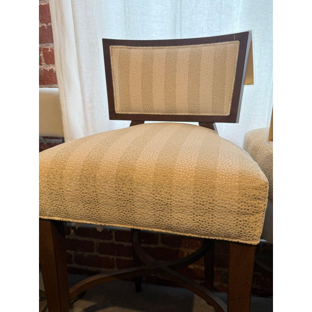 Zebra Barstools Pair For Sale - Image 4 of 4