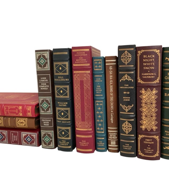 1980s Vintage Collection 25 of the Franklin Library Leather Bound Books For Sale - Image 5 of 9