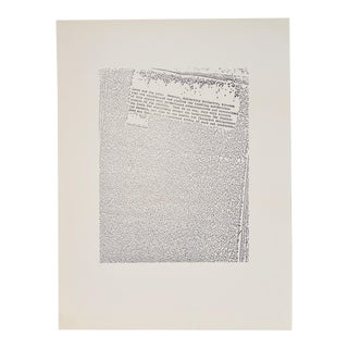 John Link (American, B.1942) "Untitled" Limited Edition Lithograph C.1973 For Sale