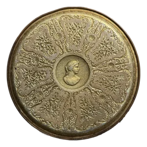 Mid 20th Century Gold GuildCraft Cameo Tin