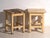 Bedside Tables in Pine Wood, Central Europe, 1940, Set of 2 For Sale - Image 10 of 11