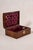 English Antique English Burl Wood Sewing Box With Brass Top Handle For Sale - Image 3 of 5